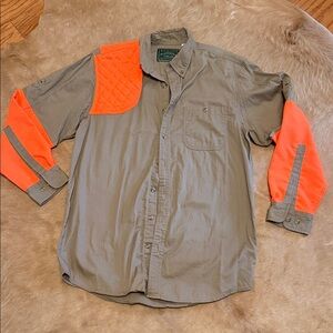 Kevin’s Plantation Collection Men’s Casual Khaki and Orange Button